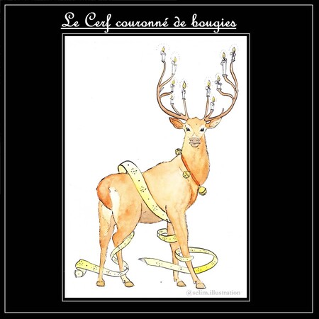 9 D&eacute;cembre : Le Cerf couronn&eacute; de bougies