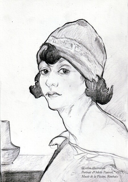 Odette Pauvert, "Autoportrait', 1925